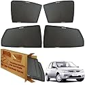 WolkomHome Car Window Sun Shade Protector Curtains Set of 4 pc for Logan