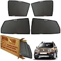 WolkomHome Car Window Sun Shade Protector Curtains Set of 4 pc for Duster