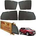 WolkomHome Car Window Sun Shade Protector Curtains Set of 4 pc for Seltos 2023
