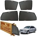 WolkomHome Car Window Sun Shade Protector Curtains Set of 4 pc for Accent