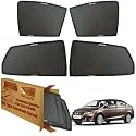 WolkomHome Car Window Sun Shade Protector Curtains Set of 4 pc for Ciaz
