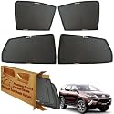 WolkomHome Car Window Sun Shade Protector Curtains Set of 6 pc for Fortuner 2016 Set of 6