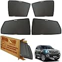 WolkomHome Car Window Sun Shade Protector Curtains Set of 4 pc for Scorpio N