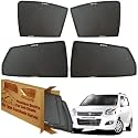 WolkomHome Car Window Sun Shade Protector Curtains Set of 4 pc for Wagon R 2013