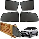 WolkomHome Car Window Sun Shade Protector Curtains Set of 6 pc for Fortuner Legender Set of 6