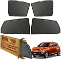 WolkomHome Car Window Sun Shade Protector Curtains Set of 4 pc for KUV 100