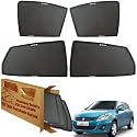 WolkomHome Car Window Sun Shade Protector Curtains Set of 4 pc for Swift Dzire Type-2