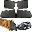 WolkomHome Car Window Sun Shade Protector Curtains Set of 4 pc for Verito