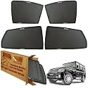 WolkomHome Car Window Sun Shade Protector Curtains Set of 4 pc for Bolero Old