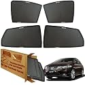 WolkomHome Car Window Sun Shade Protector Curtains Set of 4 pc for City Ivtec