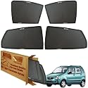 WolkomHome Car Window Sun Shade Protector Curtains Set of 4 pc for WagonR 2003