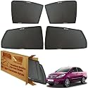 WolkomHome Car Window Sun Shade Protector Curtains Set of 4 pc for Manza