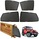 WolkomHome Car Window Sun Shade Protector Curtains Set of 4 pc for Thar Old