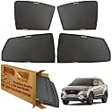 WolkomHome Car Window Sun Shade Protector Curtains Set of 4 pc for Creta 2019