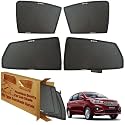 WolkomHome Car Window Sun Shade Protector Curtains Set of 6 pc for Ertiga 2020 Set of 6