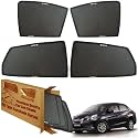 WolkomHome Car Window Sun Shade Protector Curtains Set of 4 pc for Amaze Type-2