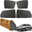 WolkomHome Car Window Sun Shade Protector Curtains Set of 4 pc for Baleno 2015