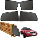 WolkomHome Car Window Sun Shade Protector Curtains Set of 4 pc for Esteem