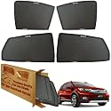 WolkomHome Car Window Sun Shade Protector Curtains Set of 4 pc for BRV