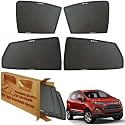 WolkomHome Car Window Sun Shade Protector Curtains Set of 4 pc for Ecosport 2017
