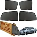 WolkomHome Car Window Sun Shade Protector Curtains Set of 4 pc for City Zx