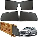 WolkomHome Car Window Sun Shade Protector Curtains Set of 4 pc for Xcent