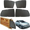 WolkomHome Car Window Sun Shade Protector Curtains Set of 4 pc for Corolla Altis 2011
