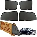 WolkomHome Car Window Sun Shade Protector Curtains Set of 4 pc for Verna 2021