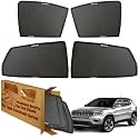 WolkomHome Car Window Sun Shade Protector Curtains Set of 4 pc for Jeep Compass