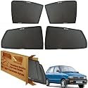 WolkomHome Car Window Sun Shade Protector Curtains Set of 4 pc for Maruti800