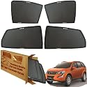 WolkomHome Car Window Sun Shade Protector Curtains Set of 4 pc for XUV500 2011 to 2015