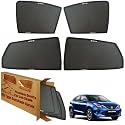 WolkomHome Car Window Sun Shade Protector Curtains Set of 4 pc for Baleno 2020