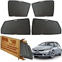 WolkomHome Car Window Sun Shade Protector Curtains Set of 4 pc for Civic 2011 2016