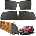 WolkomHome Car Window Sun Shade Protector Curtains Set of 6 pc for Innova Crysta 2016 Set of 6