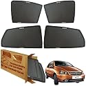 WolkomHome Car Window Sun Shade Protector Curtains Set of 4 pc for Indigo CS