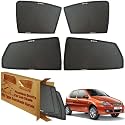 WolkomHome Car Window Sun Shade Protector Curtains Set of 4 pc for Indica