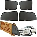 WolkomHome Car Window Sun Shade Protector Curtains Set of 4 pc for Linea Classic