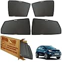 WolkomHome Car Window Sun Shade Protector Curtains Set of 4 pc for Nexon EV Max 2022