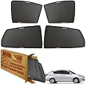 WolkomHome Car Window Sun Shade Protector Curtains Set of 4 pc for Sunny