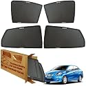 WolkomHome Car Window Sun Shade Protector Curtains Set of 4 pc for Amaze Type-1