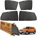 WolkomHome Car Window Sun Shade Protector Curtains Set of 4 pc for Creta Old