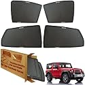 WolkomHome Car Window Sun Shade Protector Curtains Set of 4 pc for Thar 2021-23 Set of 4