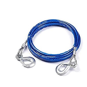 wolkomhome heavy duty tow ropes 4m 5 tons wire cable high strength hook steel wire trailer car emergency towing rope for maruti suzuki baleno old