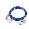 WolkomHome Heavy Duty Tow Ropes 4M 5 Tons Wire Cable High Strength Hook Steel Wire Trailer Car Emergency Towing Rope for Maruti Suzuki Baleno Old