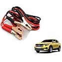 WolkomHome Jumper Cable Booster Cable car Battery Charger 500-Amp to 700-Amp Capacity 2-mtr for Kia Seltos