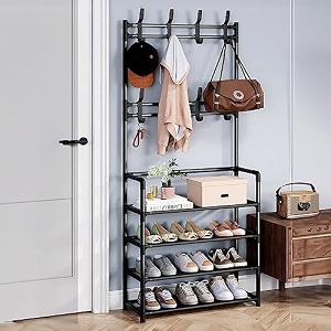 wolpin 60 cm 2-layer shoe stand amp rack 1 pc  under-bed space saver storage for footwear sandals amp slippers  steel shoe organizer