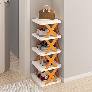 wolpin 5 shelves shoe rack amp stand  storage multi-layer space saver  for footwear toys clothes large multi-purpose