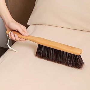 wolpin cleaning dusters long handle  multipurpose dusting brush for house sofa bed curtains carpet wooden surfaces  lightweight reusable general home cleaning tool