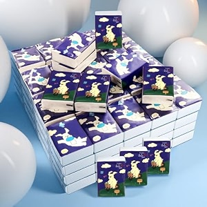 wolpin pack of 10 pocket tissue paper 3 ply facial tissues 8 pulls per pack hanky tissue paper for travel car
