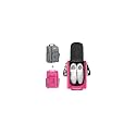 Wolt 2 Pcs Golf Shoe Bag for Travel- Zippered Shoes Carrier Bags with Ventilation & Double Outside Accessory Pocket for Socks, Tees, Golf Balls, Etc. for Women and Men (Grey+Pink)